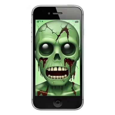 zombie like iPhone sticker