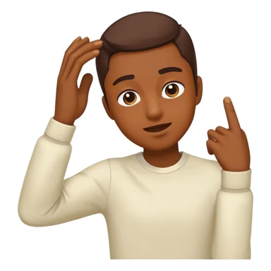 une personne qui dab sticker