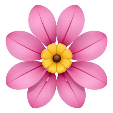 pink 2d flower sticker