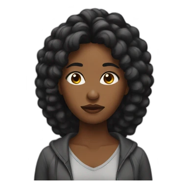 black woman confuse sticker