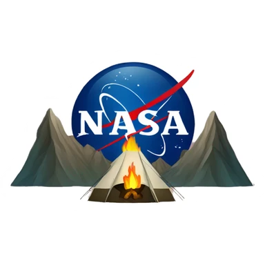 NASA logo for a camping group sticker