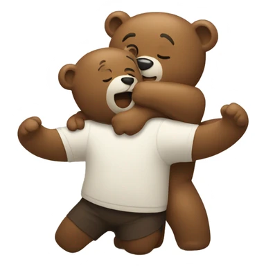 bear hug sticker