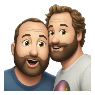 tom segura kissing bert kreischer sticker