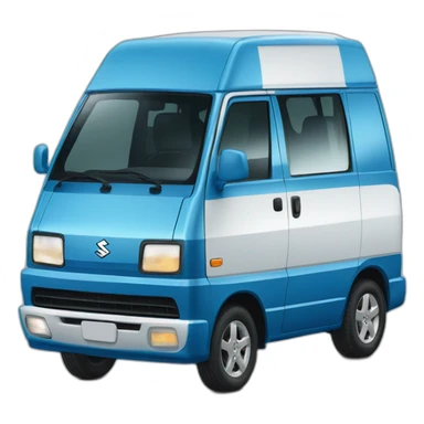 Suzuki Blue van van go to Guadalajara sticker