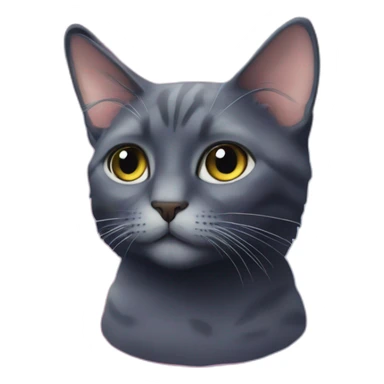 cat in nebula or cosmos sticker