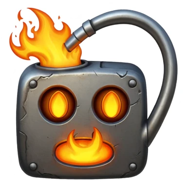 hot iron metal sticker