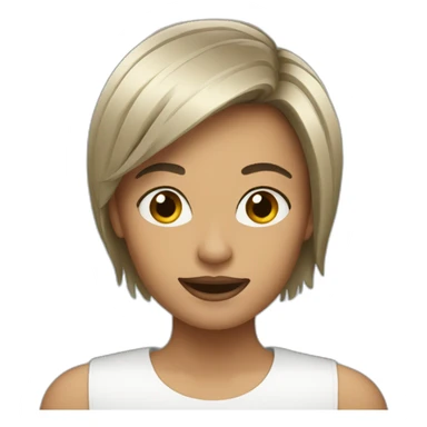 haircut woman sticker