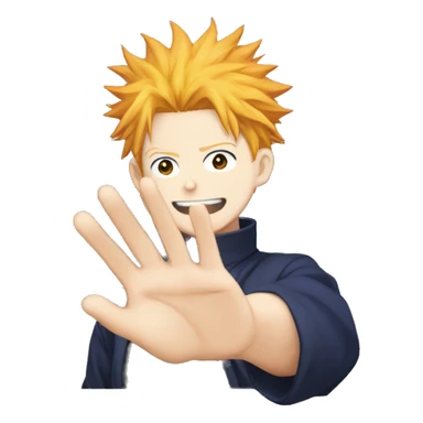 Jujutsu kaisen domains expansion  hand sign sticker