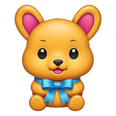 Pookie sticker ribbion sticker