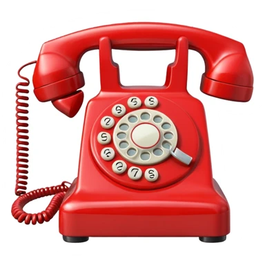 red telephone sticker