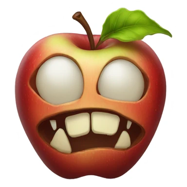 rotten apple sticker