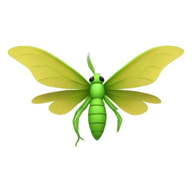 Money with insectoid wings sticker