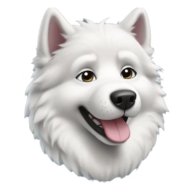 fluffy husky sticker
