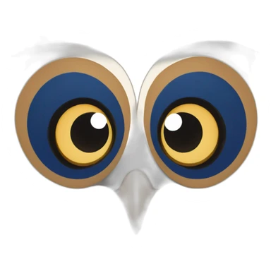 Barn Owl wearing blue and white striped shirt sticker