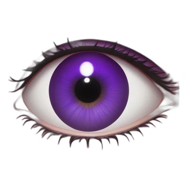 majestic godly violet iris eyeball serious intense symmetrical knowledgable sticker