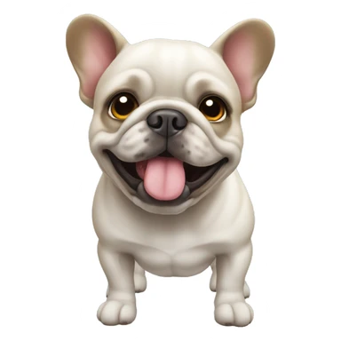 Kissyface French bull sticker