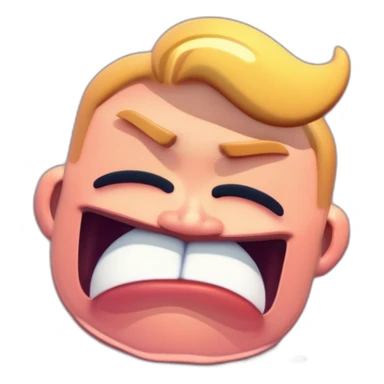 man with muscles crying sticker