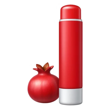 pomegranade lipbalm sticker