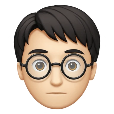 glasses with harry potter style sticker