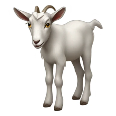 Goat nibbling on someone s pants sticker