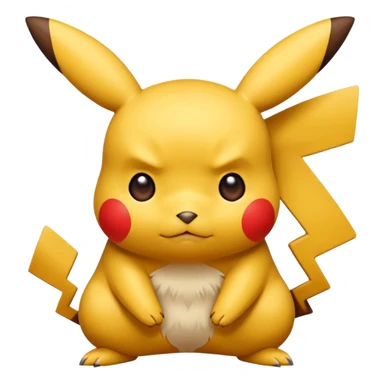 Un Pikachu rouge qui et triste  sticker