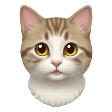 Chaton sur chat sticker