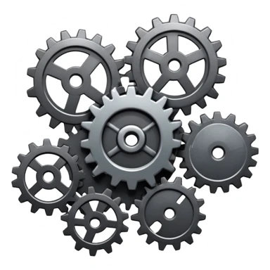 broken gear that smokes sticker