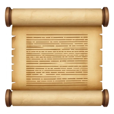 papyrus scroll sticker