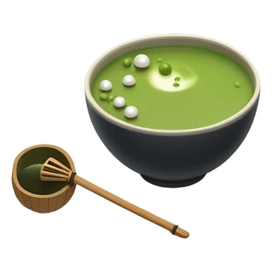 matcha ceremony on boba matcha tea sticker