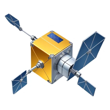 CubeSat miniature satellite sticker