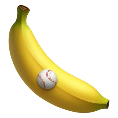 If a banana had a baby with a baseball sticker