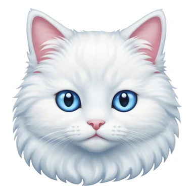 white cat sticker