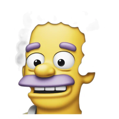 Homer Simpson smiling sticker