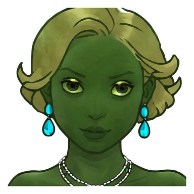 smiling blonde girl with blue eyes and jewelry  sticker