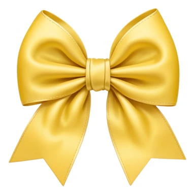 Pastel yellow bow sticker