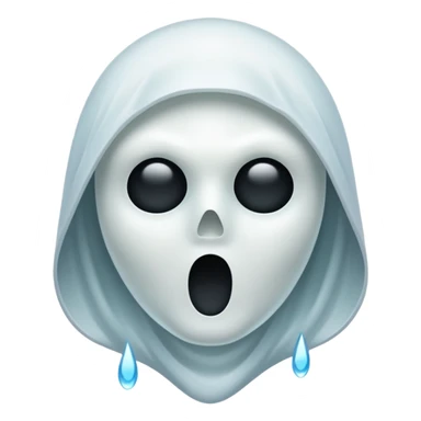 glitter white ghostface killer  sticker