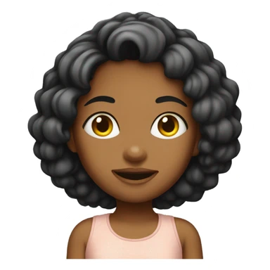 Attractive girl mango sticker