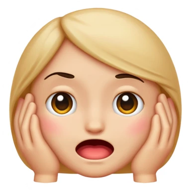 Shy emoji that just said smth risky sticker