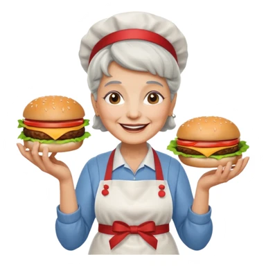 granny burger sticker