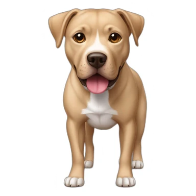 Mezcla de labrador pitbull café oscuro cuerpo completo sticker