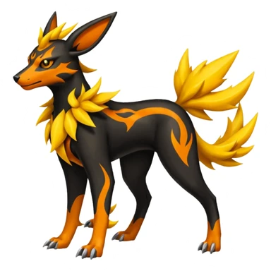 Zygarde-Electrike-Jolteon-Houndoom-Fakémon-fusion, full body sticker