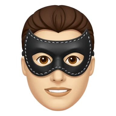 bdsm slave leather mask sticker