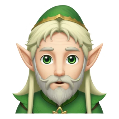 long bearded elf sticker