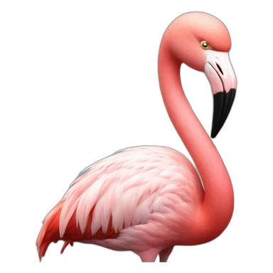 angry flamingo sticker