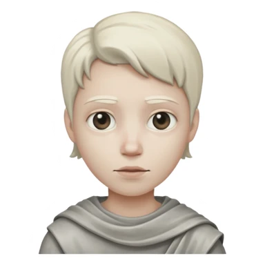 A portrait cast with tin sticker