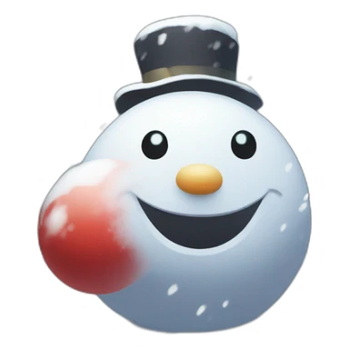 Snowman Statue Epic Mystery Legendary NewYear PokemonTheme Pokeball Snowfall Snowballs sticker