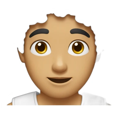 Garcon  arabe cheuveux bouclé sticker