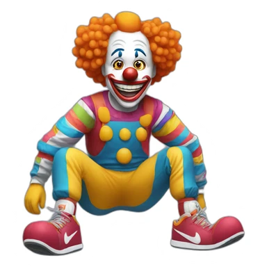 Clown in nike sticker