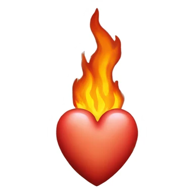 Burning-Brocken-heart sticker
