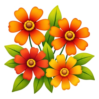 изобрази абстрактуную картинку с цветами осенними sticker